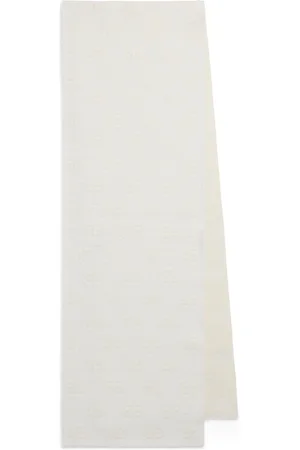 Balenciaga Wool-Blend Logo Jacquard Scarf