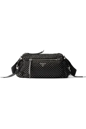 Prada Re-Nylon Studded Shoulder Bag