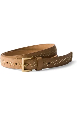 Prada Leather Studded Belt