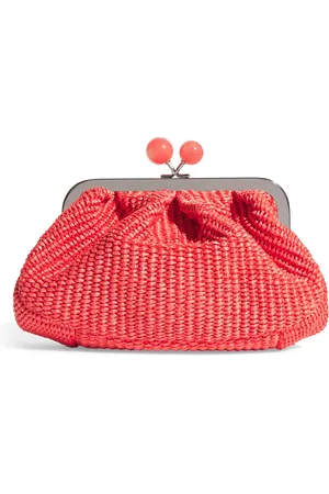Max Mara Small Raffia-Effect Pasticcino Bag