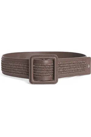 Max Mara Leather Braided-Trim Belt