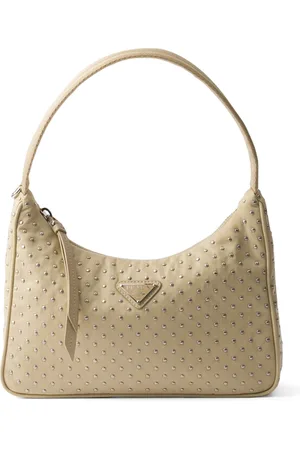 Prada Mini Studded Re-Nylon Re-Edition Shoulder Bag