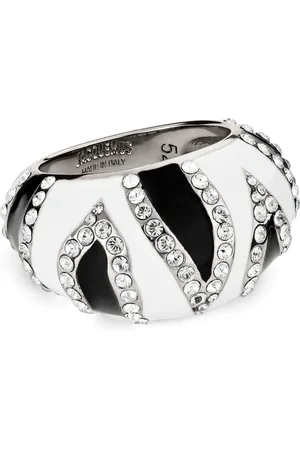 Jacquemus Embellished Enamelled Zebra Ring