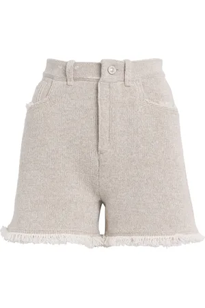 Barrie Cashmere-Cotton Fringed Shorts