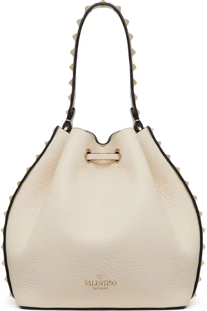 VALENTINO GARAVANI Leather Rockstud Bucket Bag