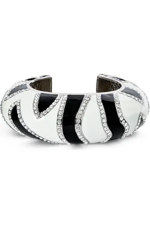 Jacquemus Embellished Enamelled Zebra Cuff
