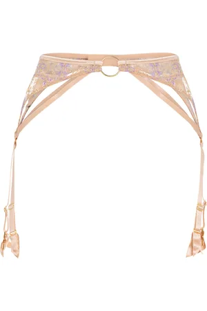 Aubade Floral Suspender Belt