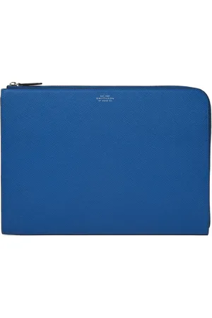 SMYTHSON Small Panama Leather Laptop Case
