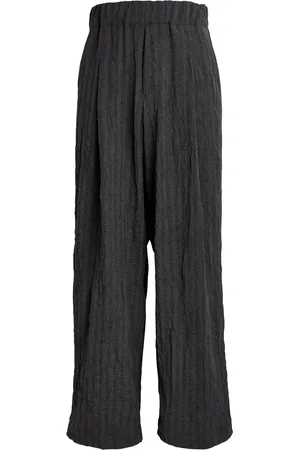 DRIES VAN NOTEN Herringbone-Weave Pilan Wide-Leg Trousers