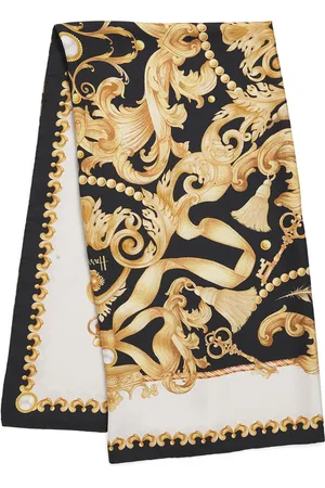 HARRODS Silk Baroque Print Scarf