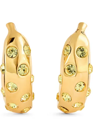Jacquemus Crystal Banana Earrings