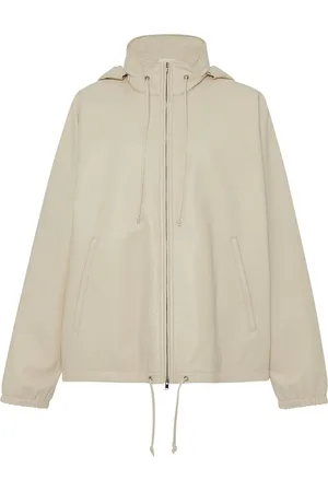 The Row Jilly Lambskin Hooded Jacket