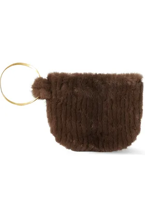 The Row Geo Mink Bracelet Clutch Bag