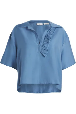 BITE Lyocell-Silk Luna Frill Shirt