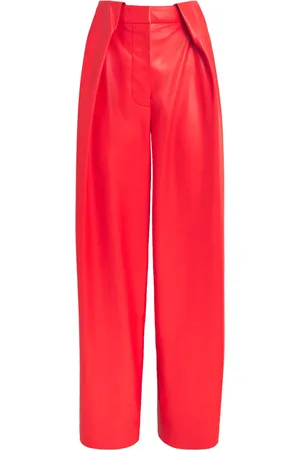 Stella McCartney Vegan Leather Balloon Tailored Trousers