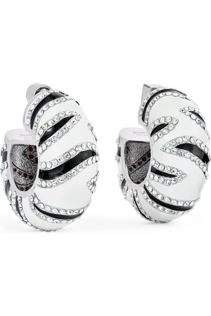 Jacquemus Embellished Enamelled Zebra Earrings