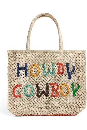 The Jacksons Small Jute Howdy Cowboy Tote Bag