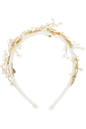 MONNALISA Velvet Embellished Headband