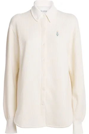 Barrie Cashmere-Cotton Stripe Shirt