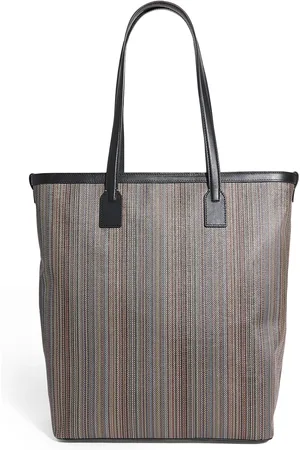 Paul Smith Coated Canvas Signature Stripe Tote Bag