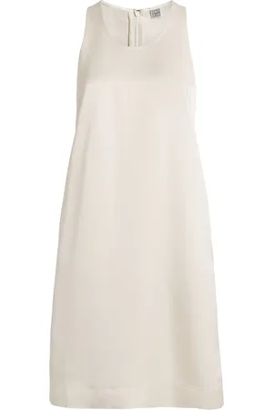 Totême Silk Scoop-Neck Mini Dress