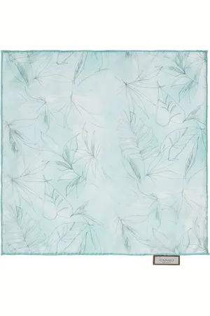 CANALI Silk Printed Pocket Square