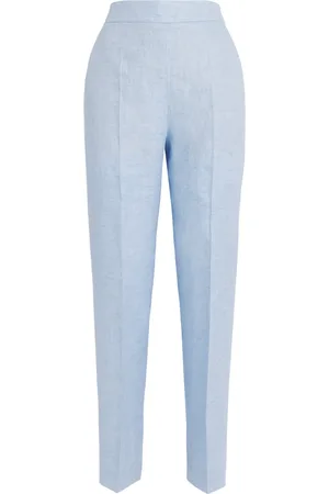 Agnona Linen Cropped Trousers