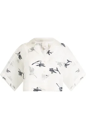Cinq A Sept Silk Embroidered Heligan Shirt