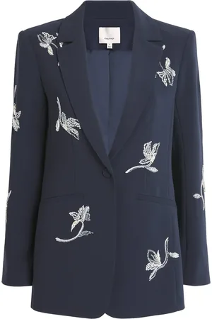 Cinq A Sept Beaded Falling Lillies Karlie Blazer