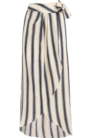 JOHANNA ORTIZ Linen Waves of Destiny Wrap Skirt