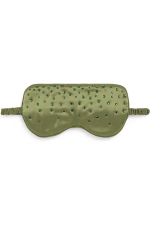 Olivia von Halle Silk Embellished Audrey Eye Mask