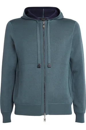 BRIONI Cotton-Cashmere-Silk Reversible Hoodie