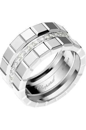 Chopard White and Diamond Ice Cube Ring