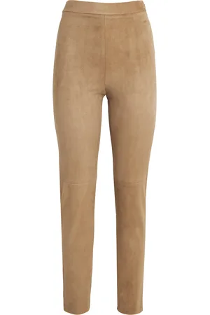 Max Mara Suede Skinny Trousers