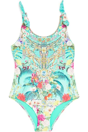 Camilla Tie-Shoulder Floral Swimsuit