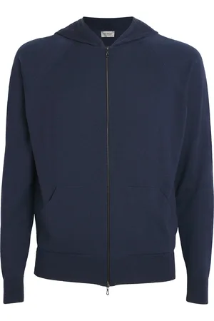 JOHN SMEDLEY Merino Wool Zip-Up Hoodie