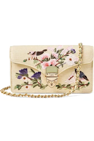ASPINAL OF LONDON Embroidered Mayfair 2 Clutch Bag