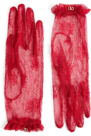 VALENTINO GARAVANI Lace VLogo Signature Gloves