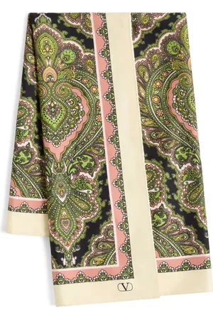 VALENTINO GARAVANI Silk Paisley Print Scarf
