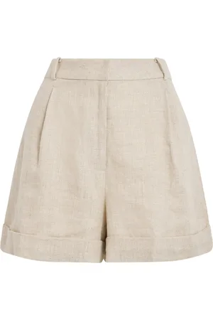 FAITHFULL THE BRAND Linen Hardy Tailored Shorts
