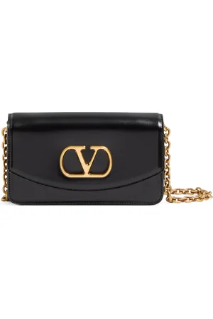 VALENTINO GARAVANI Small Leather Vain Clutch Bag