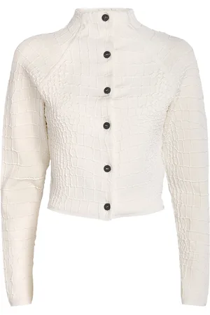Jacquemus Croc-Embossed Scala Cardigan