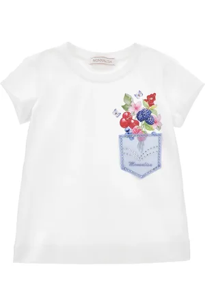 MONNALISA Floral Appliqué T-Shirt