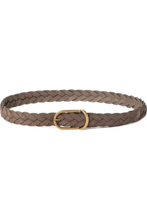 Brunello Cucinelli Suede Braided Belt