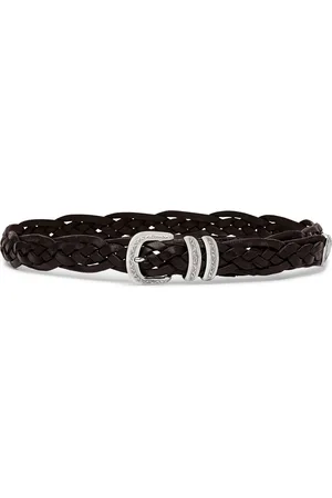 Brunello Cucinelli Leather Woven Belt