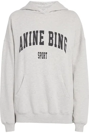 ANINE BING Cotton Logo Harvey Hoodie