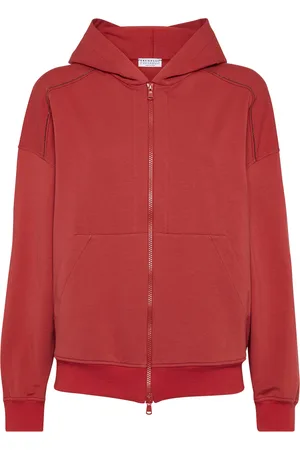 Brunello Cucinelli Stretch-Cotton Zip-Up Hoodie