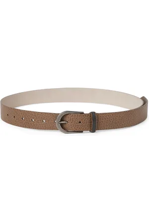 Brunello Cucinelli Leather Monili-Embellished Belt