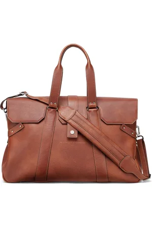 Brunello Cucinelli Leather Country Weekender Holdall
