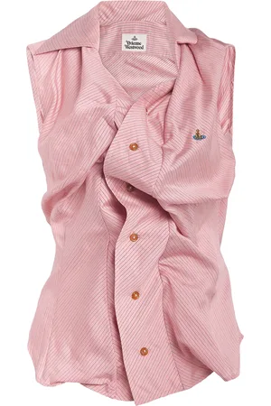 Vivienne Westwood Striped Sleeveless Drunken Shirt